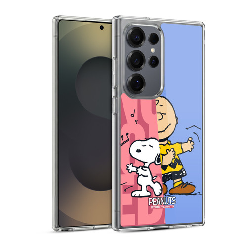 Peanuts Halfs And Laughs Snoopy & Charlie Soft Gel Case for Samsung Galaxy S25 Ultra & MagSafe