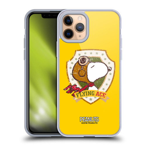 Peanuts The Many Faces Of Snoopy Flying Ace Soft Gel Case for Apple iPhone 11 Pro & MagSafe