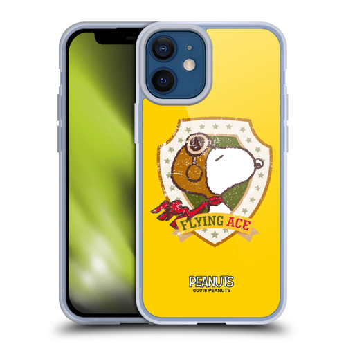 Peanuts The Many Faces Of Snoopy Flying Ace Soft Gel Case for Apple iPhone 12 Mini & MagSafe