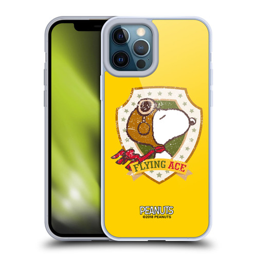 Peanuts The Many Faces Of Snoopy Flying Ace Soft Gel Case for Apple iPhone 12 Pro Max & MagSafe