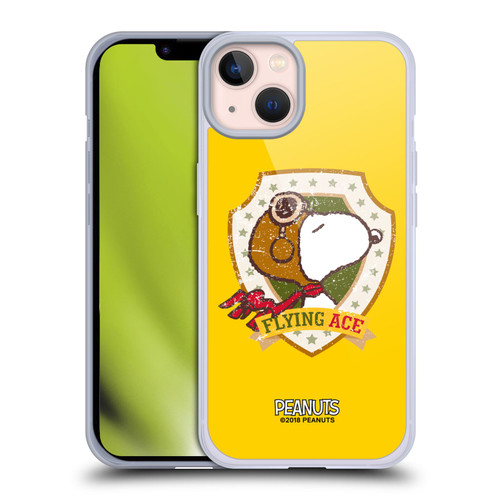 Peanuts The Many Faces Of Snoopy Flying Ace Soft Gel Case for Apple iPhone 13 & MagSafe