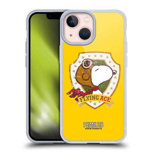 Peanuts The Many Faces Of Snoopy Flying Ace Soft Gel Case for Apple iPhone 13 Mini & MagSafe