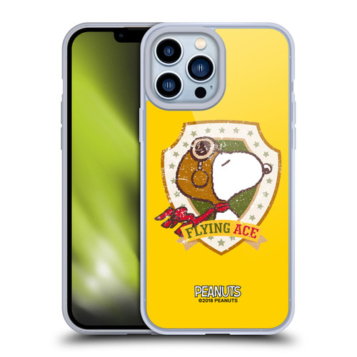 Peanuts The Many Faces Of Snoopy Flying Ace Soft Gel Case for Apple iPhone 13 Pro Max & MagSafe