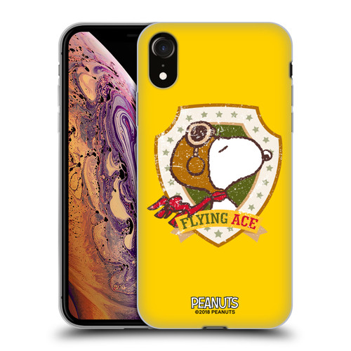 Peanuts The Many Faces Of Snoopy Flying Ace Soft Gel Case for Apple iPhone XR Peanuts The Many Faces Of Snoopy Flying Ace Soft Gel Case for Apple iPhone XR