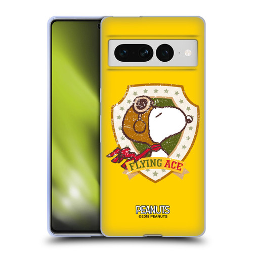 Peanuts The Many Faces Of Snoopy Flying Ace Soft Gel Case for Google Pixel 7 Pro