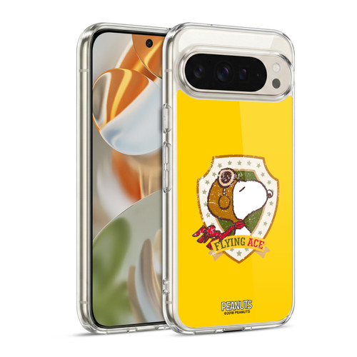 Peanuts The Many Faces Of Snoopy Flying Ace Soft Gel Case for Google Pixel 9 / Pixel 9 Pro