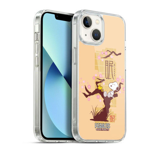 Peanuts Oriental Snoopy Sleepy Soft Gel Case for Apple iPhone 13