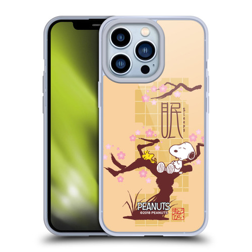 Peanuts Oriental Snoopy Sleepy Soft Gel Case for Apple iPhone 13 Pro