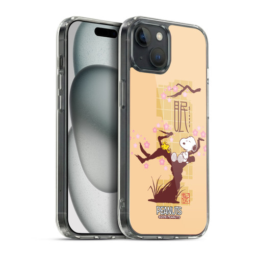 Peanuts Oriental Snoopy Sleepy Soft Gel Case for Apple iPhone 15 Plus & MagSafe