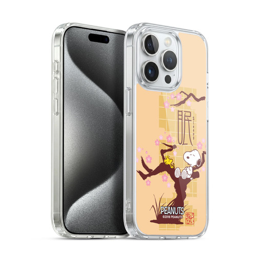 Peanuts Oriental Snoopy Sleepy Soft Gel Case for Apple iPhone 15 Pro & MagSafe