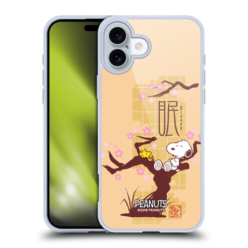 Peanuts Oriental Snoopy Sleepy Soft Gel Case for Apple iPhone 16 Plus & MagSafe