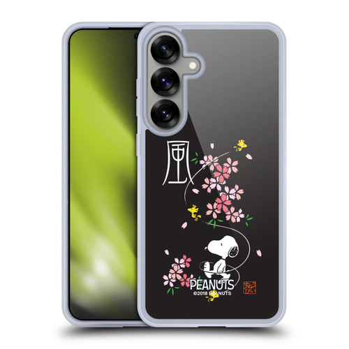 Peanuts Oriental Snoopy Cherry Blossoms Soft Gel Case for Samsung Galaxy S25+ & MagSafe