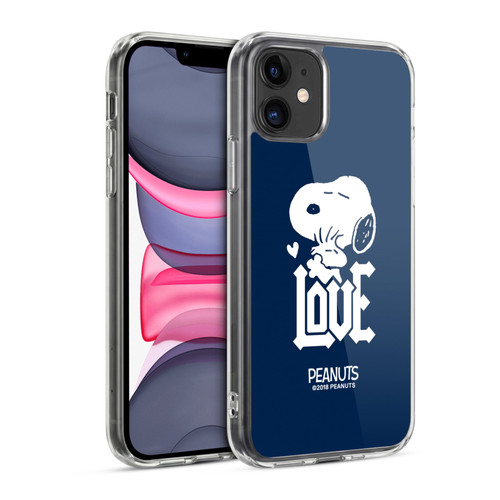 Peanuts Rock Tees Snoopy Woodstock Love Soft Gel Case for Apple iPhone 11