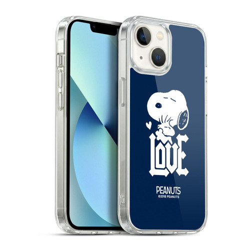 Peanuts Rock Tees Snoopy Woodstock Love Soft Gel Case for Apple iPhone 13