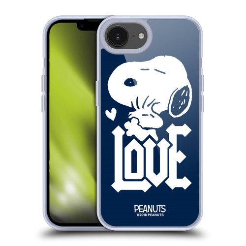 Peanuts Rock Tees Snoopy Woodstock Love Soft Gel Case for Apple iPhone 16e