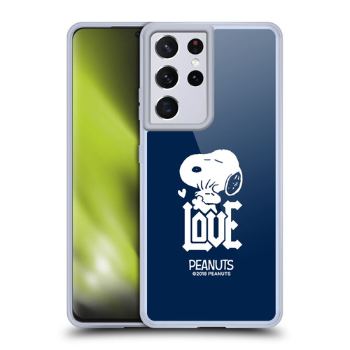 Peanuts Rock Tees Snoopy Woodstock Love Soft Gel Case for Samsung Galaxy S21 Ultra 5G