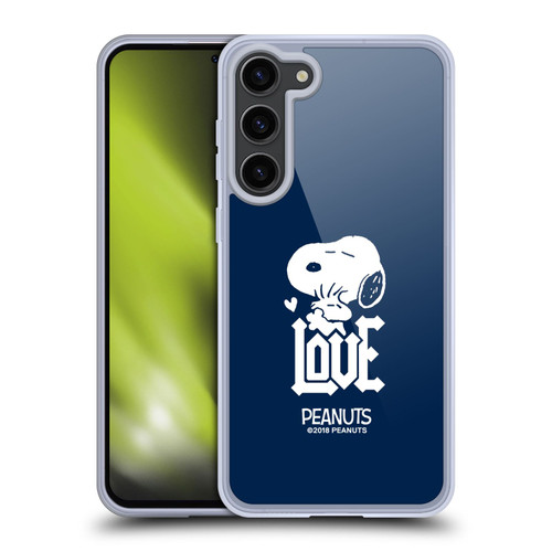 Peanuts Rock Tees Snoopy Woodstock Love Soft Gel Case for Samsung Galaxy S23+ 5G