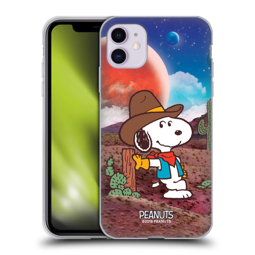 Peanuts Snoopy Space Cowboy Nebula Ranger Soft Gel Case for Apple iPhone 11