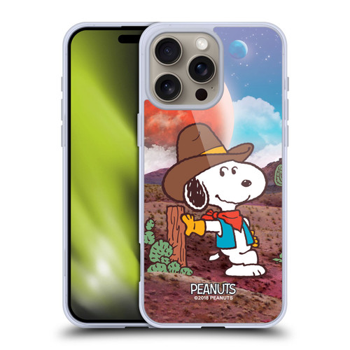 Peanuts Snoopy Space Cowboy Nebula Ranger Soft Gel Case for Apple iPhone 16 Pro Max & MagSafe