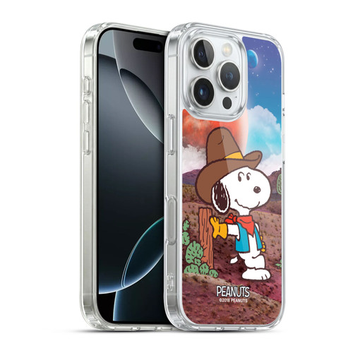 Peanuts Snoopy Space Cowboy Nebula Ranger Soft Gel Case for Apple iPhone 16 Pro & MagSafe