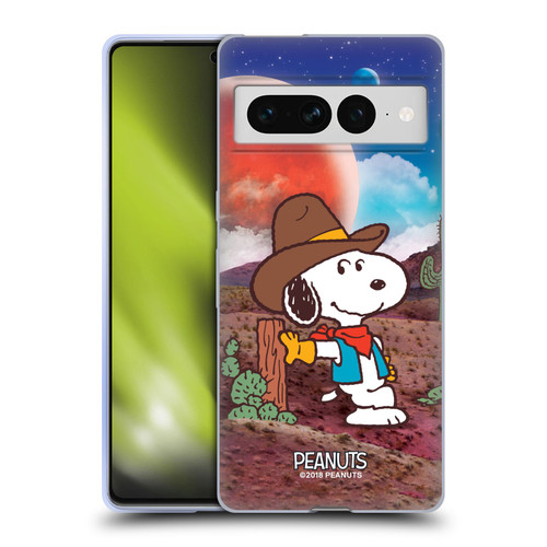 Peanuts Snoopy Space Cowboy Nebula Ranger Soft Gel Case for Google Pixel 7 Pro