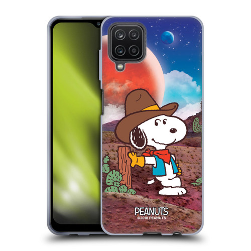 Peanuts Snoopy Space Cowboy Nebula Ranger Soft Gel Case for Samsung Galaxy A12 (2020)