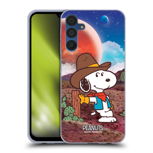 Peanuts Snoopy Space Cowboy Nebula Ranger Soft Gel Case for Samsung Galaxy A15 Peanuts Snoopy Space Cowboy Nebula Ranger Soft Gel Case for Samsung Galaxy A15