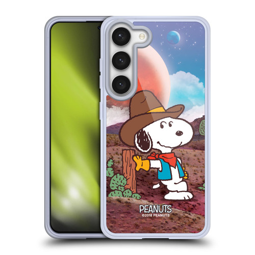 Peanuts Snoopy Space Cowboy Nebula Ranger Soft Gel Case for Samsung Galaxy S23 5G & MagSafe