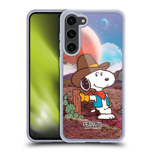 Peanuts Snoopy Space Cowboy Nebula Ranger Soft Gel Case for Samsung Galaxy S23+ 5G