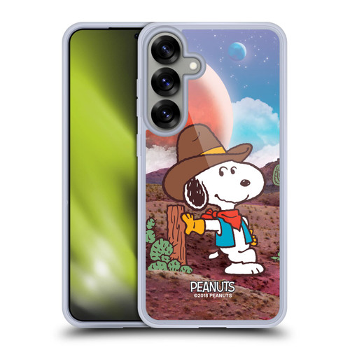 Peanuts Snoopy Space Cowboy Nebula Ranger Soft Gel Case for Samsung Galaxy S25+