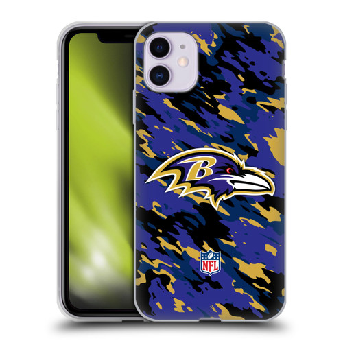 NFL Baltimore Ravens Logo Camou Soft Gel Case for Apple iPhone 11 NFL Baltimore Ravens Logo Camou Soft Gel Case for Apple iPhone 11