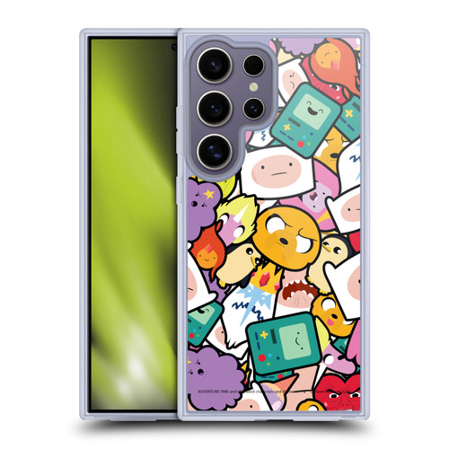 Adventure Time Graphics Pattern Soft Gel Case for Samsung Galaxy S25 Ultra & MagSafe