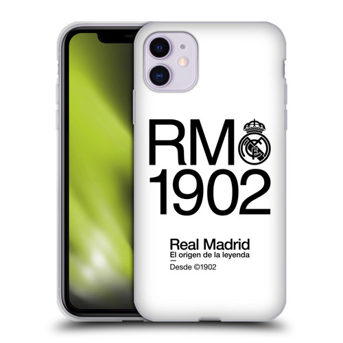 Real Madrid CF Legend RM 1902 Soft Gel Case for Apple iPhone 11