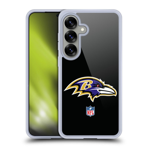 NFL Baltimore Ravens Logo Plain Soft Gel Case for Samsung Galaxy S25