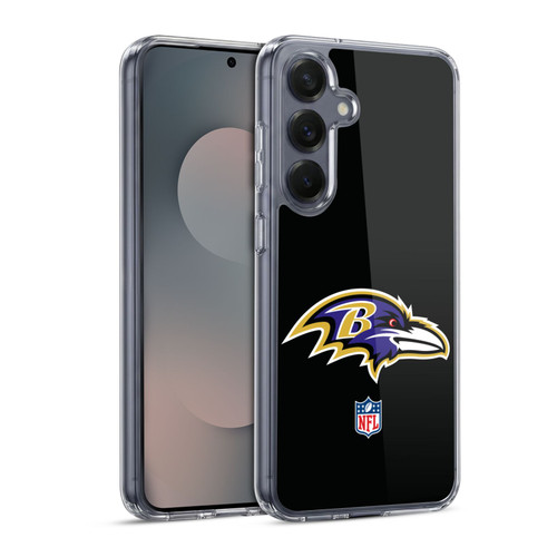 NFL Baltimore Ravens Logo Plain Soft Gel Case for Samsung Galaxy S25