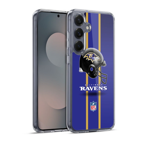 NFL Baltimore Ravens Logo Helmet Soft Gel Case for Samsung Galaxy S25+