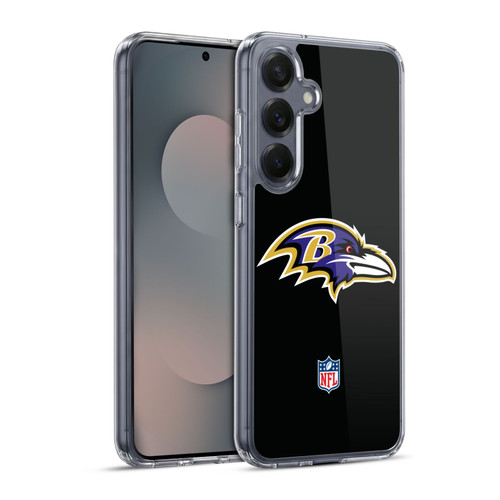 NFL Baltimore Ravens Logo Plain Soft Gel Case for Samsung Galaxy S25+
