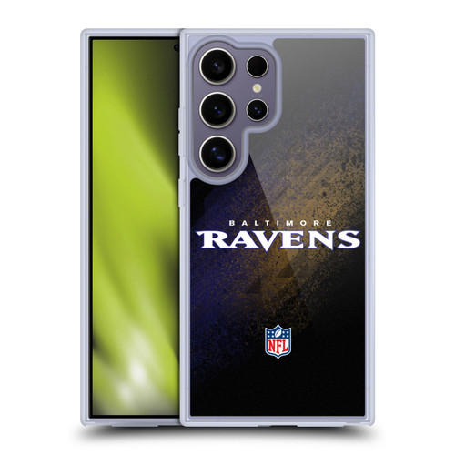 NFL Baltimore Ravens Logo Blur Soft Gel Case for Samsung Galaxy S25 Ultra