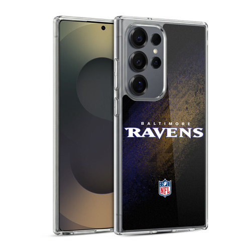 NFL Baltimore Ravens Logo Blur Soft Gel Case for Samsung Galaxy S25 Ultra & MagSafe