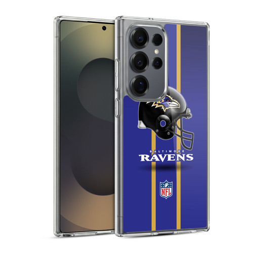 NFL Baltimore Ravens Logo Helmet Soft Gel Case for Samsung Galaxy S25 Ultra & MagSafe