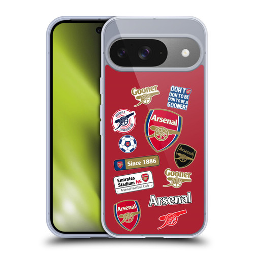 Arsenal FC Logos Collage Soft Gel Case for Google Pixel 9 / Pixel 9 Pro Arsenal FC Logos Collage Soft Gel Case for Google Pixel 9 / Pixel 9 Pro