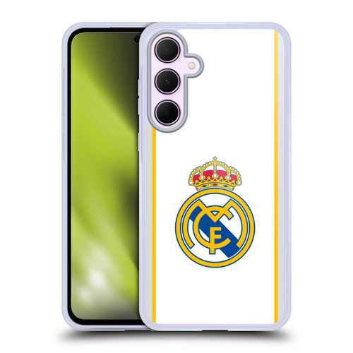 Real Madrid CF Badge White Soft Gel Case for Samsung Galaxy A35 5G