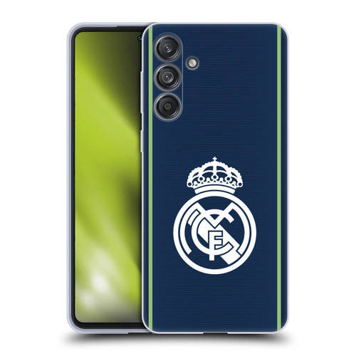 Real Madrid CF Badge Dark Blue Soft Gel Case for Samsung Galaxy M55 5G