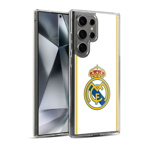 Real Madrid CF Badge White Soft Gel Case for Samsung Galaxy S24 Ultra 5G & MagSafe