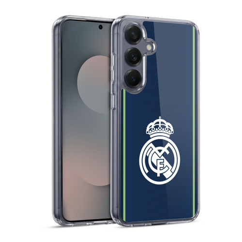 Real Madrid CF Badge Dark Blue Soft Gel Case for Samsung Galaxy S25 & MagSafe