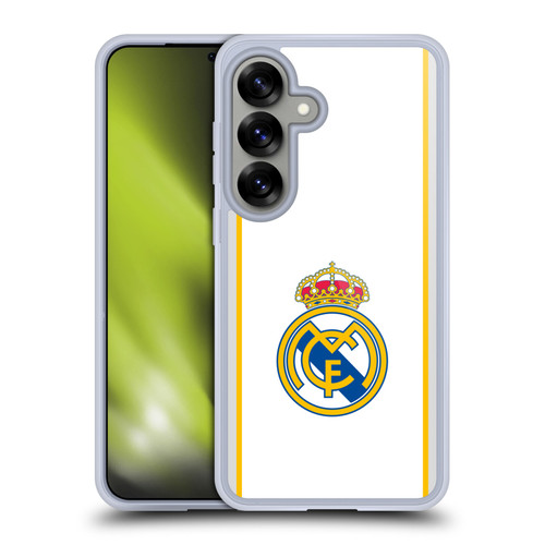 Real Madrid CF Badge White Soft Gel Case for Samsung Galaxy S25