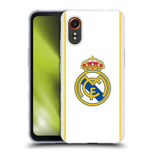Real Madrid CF Badge White Soft Gel Case for Samsung Galaxy Xcover7 5G