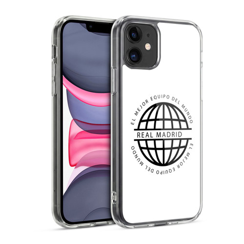 Real Madrid CF Legend Black Logo Soft Gel Case for Apple iPhone 11