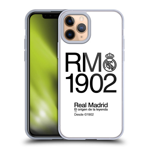 Real Madrid CF Legend RM 1902 Soft Gel Case for Apple iPhone 11 Pro