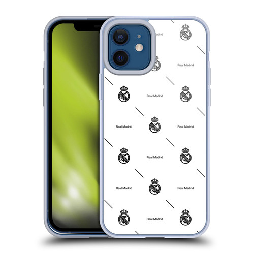 Real Madrid CF Legend Black Logo Pattern Soft Gel Case for Apple iPhone 12 / iPhone 12 Pro
